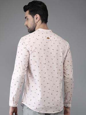 pink cotton casual shirt - 15521935 - Standard Image - 3