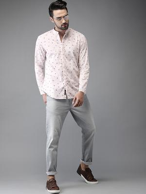 pink cotton casual shirt - 15521935 - Standard Image - 4