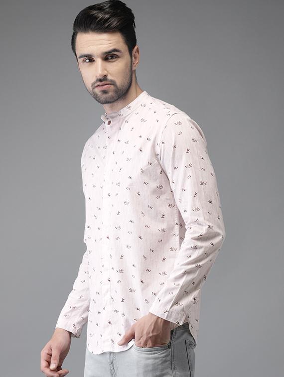 pink cotton casual shirt - 15521935 - Zoom Image - 2