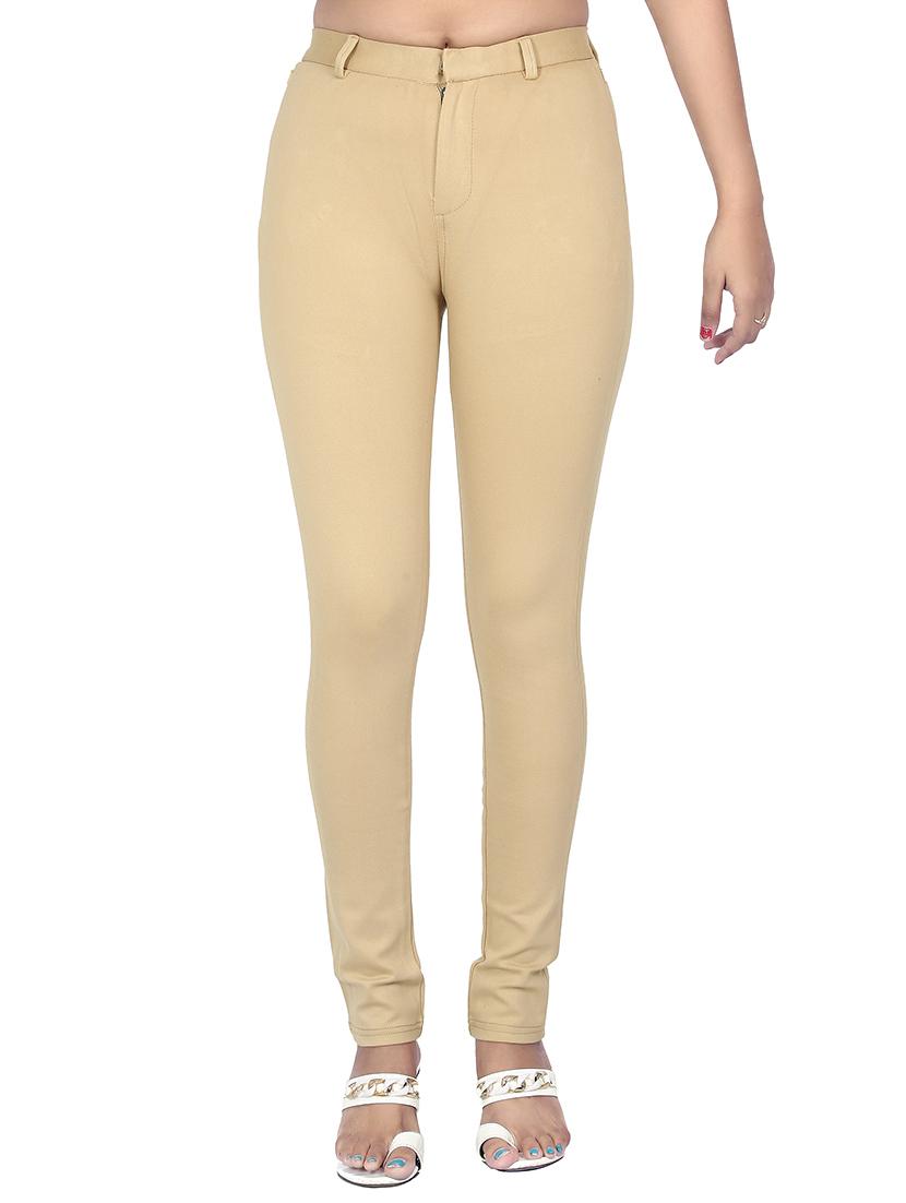 flat front solid trouser - 15522067 - Zoom Image - 1