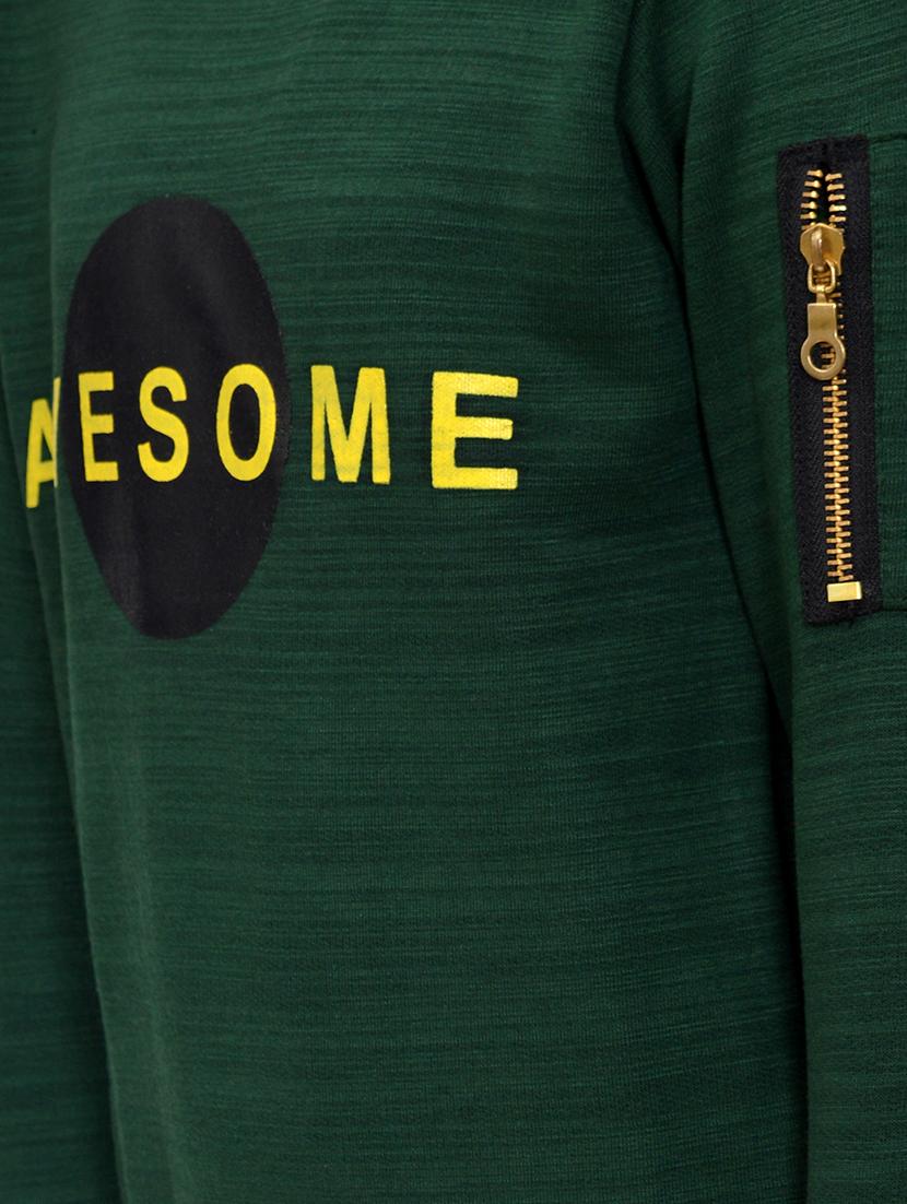 green fleece sweatshirt - 15523622 - Zoom Image - 3