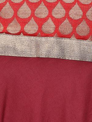 brocade yoke chudidar sleeves kurta - 15523771 - Standard Image - 5