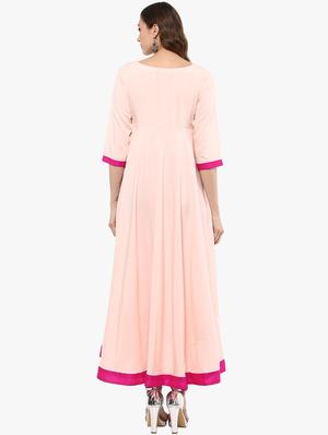 high low embroidered kurta - 15523817 - Standard Image - 3