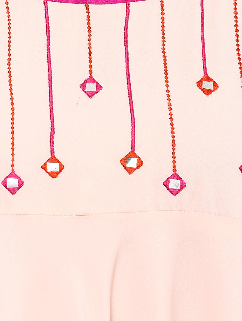 high low embroidered kurta - 15523817 - Zoom Image - 5
