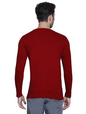 red cotton front print t-shirt - 15523944 - Standard Image - 3