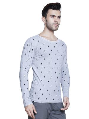 grey cotton front print t-shirt - 15523945 - Standard Image - 2