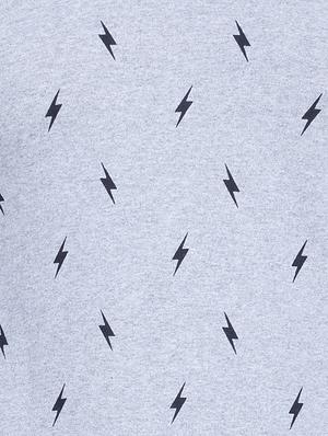 grey cotton front print t-shirt - 15523945 - Standard Image - 5