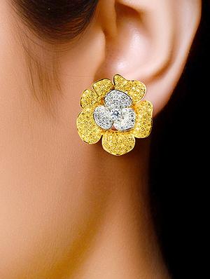 gold tone stone earrings - 15524136 - Standard Image - 3