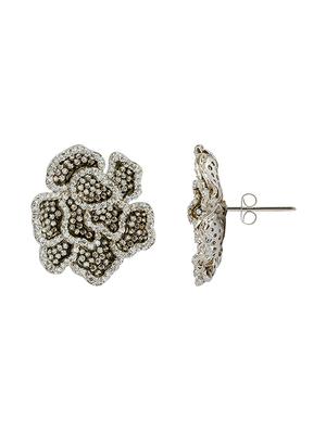 grey silver tone stone earrings - 15524138 - Standard Image - 2