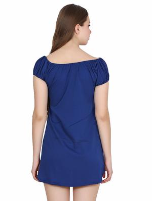 neck gathered detail a-line dress - 15524872 - Standard Image - 3