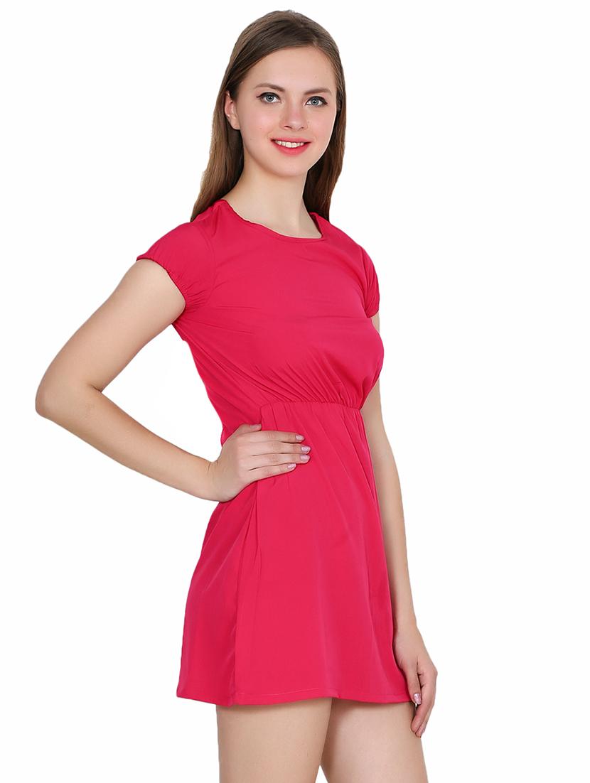 elasticated waist a-line dress - 15524874 - Zoom Image - 2