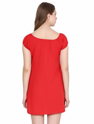 scarlet gathered neck detail dress - 15524878 - Standard Image - 3
