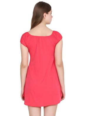 gathered neck detail dress - 15524881 - Standard Image - 3