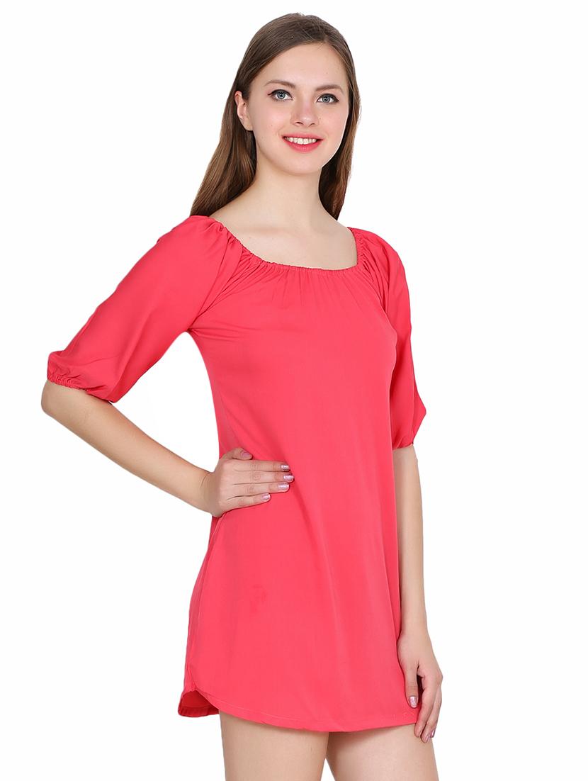balloon sleeved a-line dress - 15524882 - Zoom Image - 2