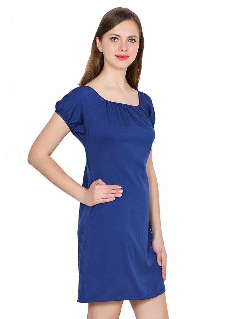 gathered neck detail dress - 15524976 - Zoom Image - 2