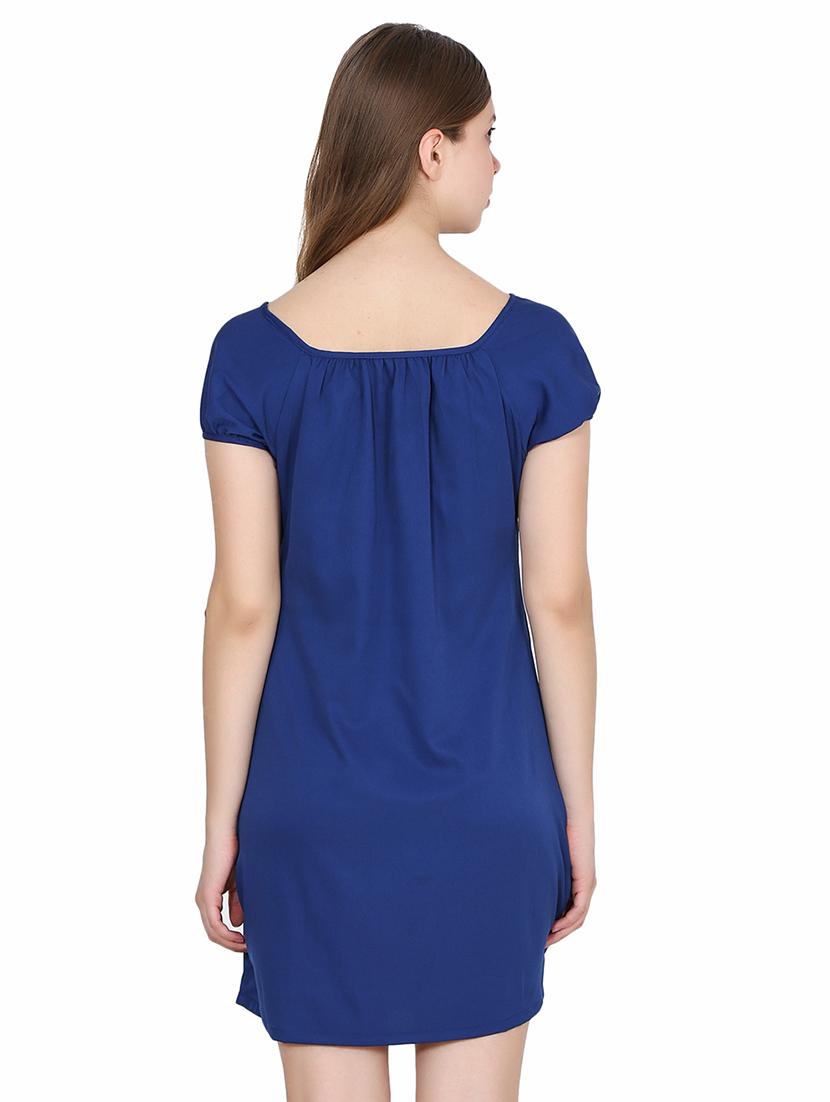 gathered neck detail dress - 15524976 - Zoom Image - 3