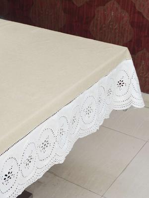 cotton lace border table cover - 15526635 - Standard Image - 3