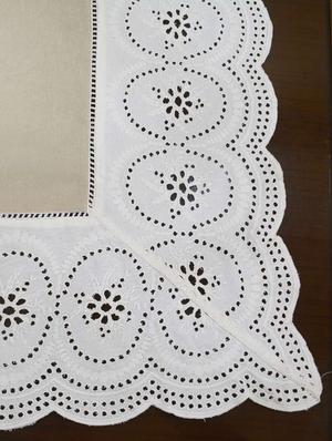 cotton lace border table cover - 15526635 - Standard Image - 4