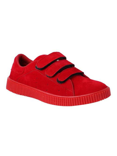 red Suede slip on sneakers - 15526763 - Standard Image - 1