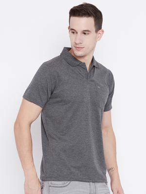 grey solid t-shirt - 15526773 - Standard Image - 2