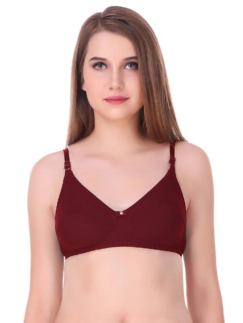 bow patch solid bra - 15526860 - Standard Image - 1