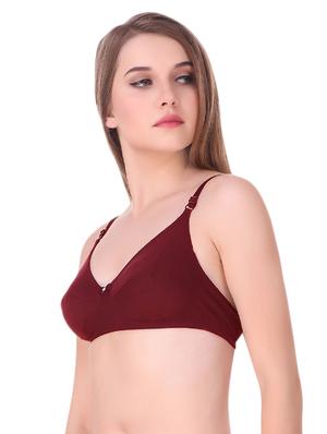 bow patch solid bra - 15526860 - Standard Image - 2