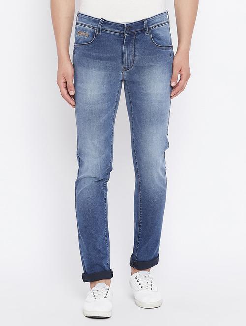 blue denim washed jeans - 15527490 - Standard Image - 1