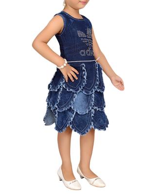 blue cotton frock - 15528962 - Standard Image - 2