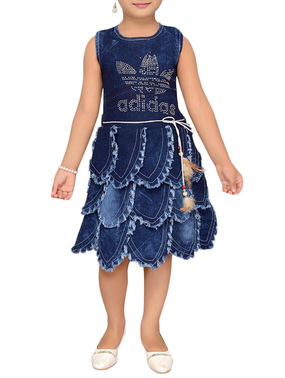blue cotton frock - 15528962 - Zoom Image - 1