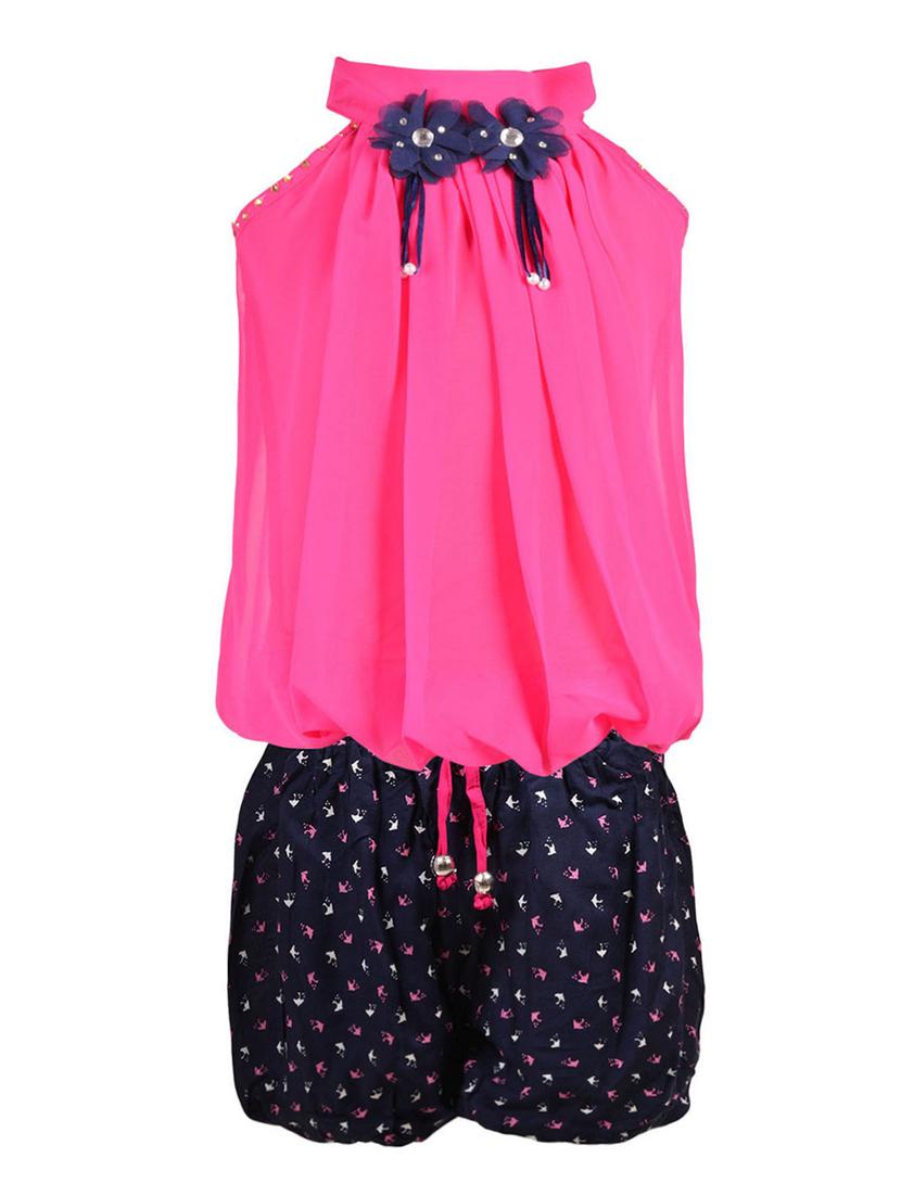 pink cotton shorts set - 15528966 - Zoom Image - 1