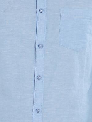 blue cotton casual shirt - 15530569 - Standard Image - 5