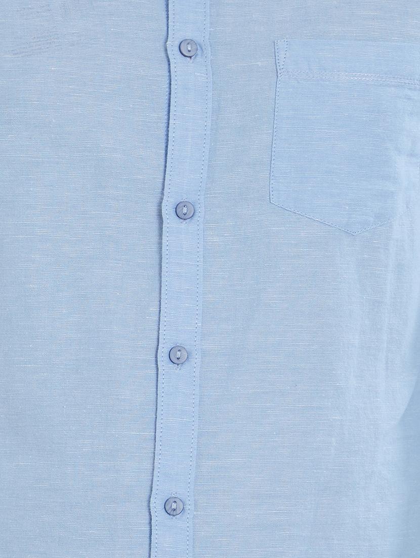 blue cotton casual shirt - 15530569 - Zoom Image - 5
