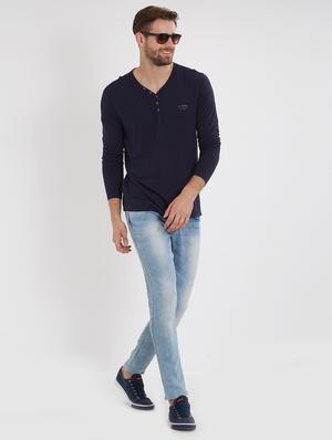 blue cotton t-shirt - 15530584 - Standard Image - 4
