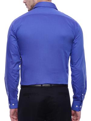 blue cotton formal shirt - 15535453 - Standard Image - 3