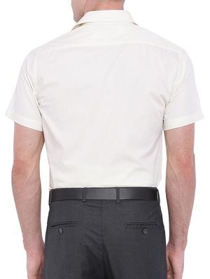 beige cotton formal shirt - 15535463 - Standard Image - 3