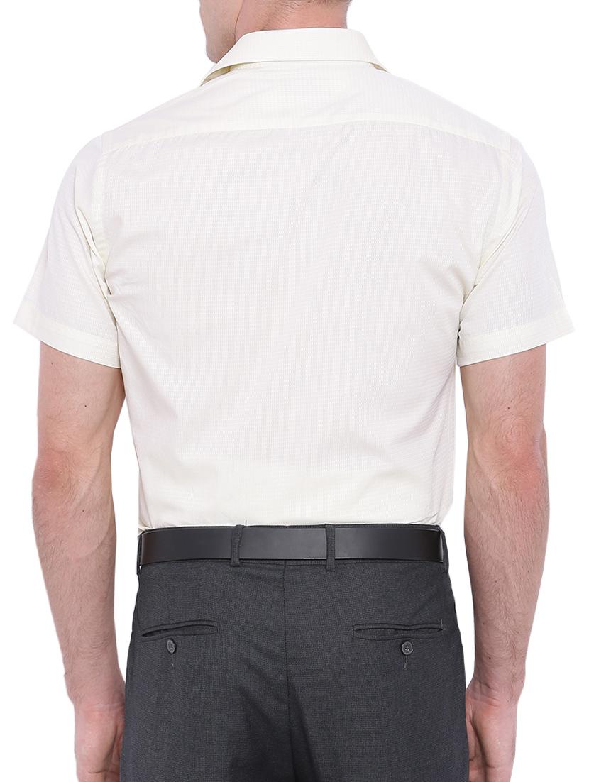 beige cotton formal shirt - 15535463 - Zoom Image - 3