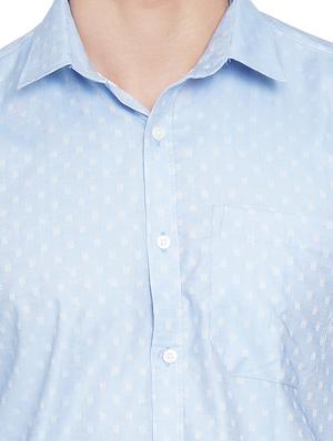 blue cotton casual shirt - 15535480 - Standard Image - 4