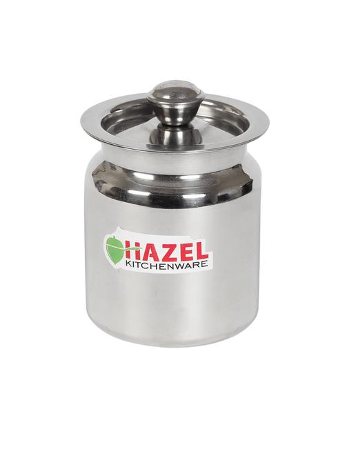 hazel stainless steel oil / ghee storage container, 600 ml, silver - 15536156 - Standard Image - 1