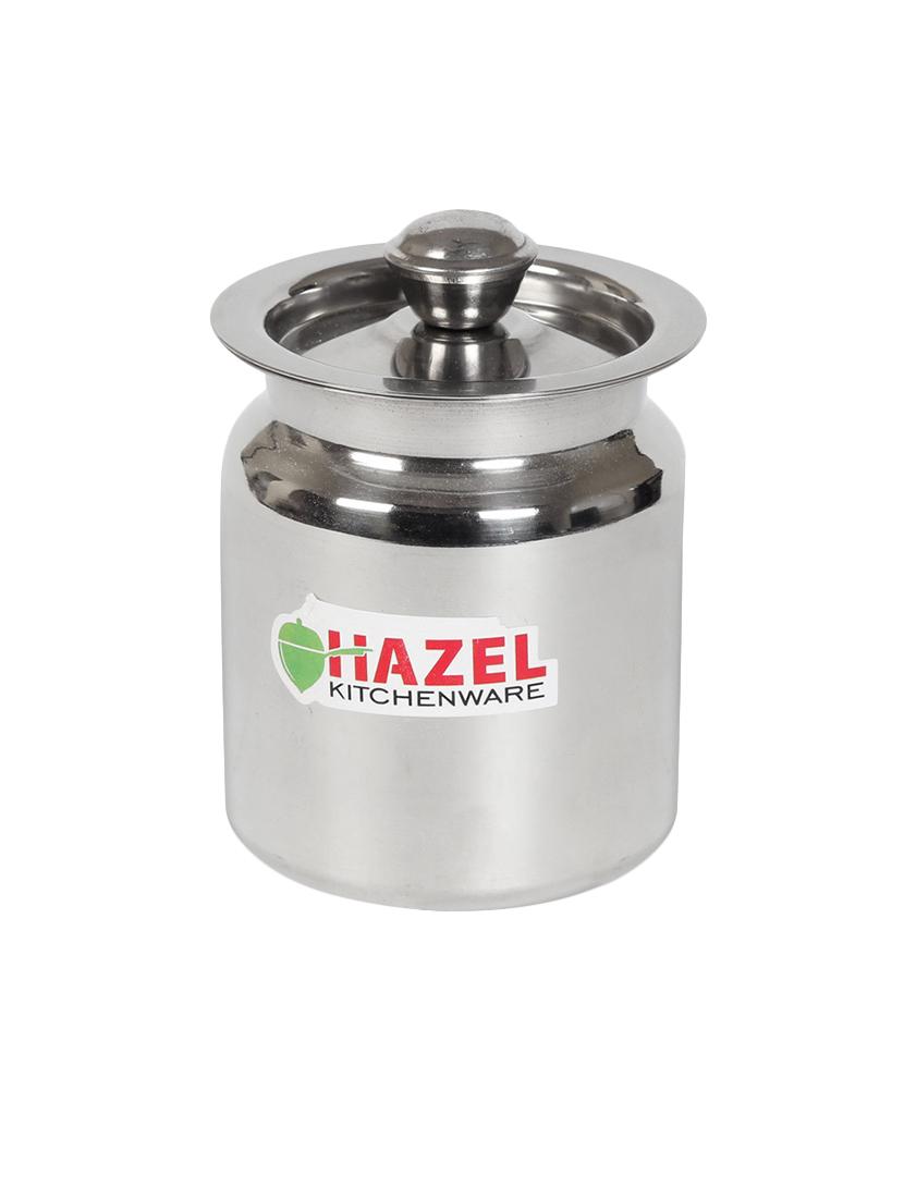 hazel stainless steel oil / ghee storage container, 600 ml, silver - 15536156 - Zoom Image - 1