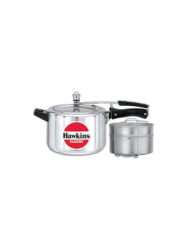 Hawkins Classic 5L Pressure Cooker with Aluminium Separators (CL51) - 15536900 - Very Small Image - 1