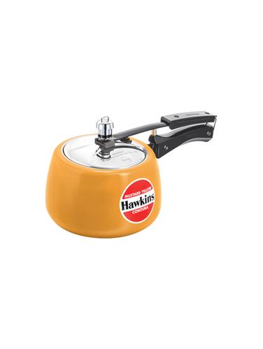 Hawkins Ceramic- Coated Contura 3L (Mustard Yellow) Pressure Cooker (CMY30) - 15536911 - Very Small Image - 1