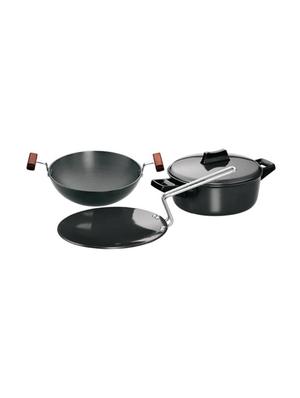 Futura Hard Anodised Cookware Set No 4: (contains L53, L18 & L62) (LS5) - 15536961 - Standard Image - 1