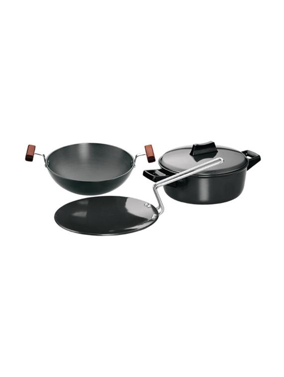 Futura Hard Anodised Cookware Set No 4: (contains L53, L18 & L62) (LS5) - 15536961 - Zoom Image - 1