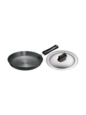 Futura Hard Anodised Frying Pan 25 cm, 4.06 mm with SS Lid (L11) - 15536992 - Standard Image - 1