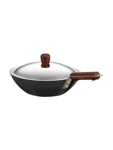 Futura Hard Anodised Deep-Fry Pan 2.5 L, 26 cm, 4.06 mm with SS Lid (L21) - 15536998 - Very Small Image - 1
