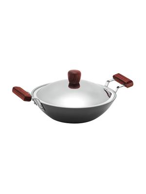 Futura Hard Anodised Deep Fry Pan 2.5L with SS Lid and Induction Compatible Base(IL23) - 15537002 - Standard Image - 1