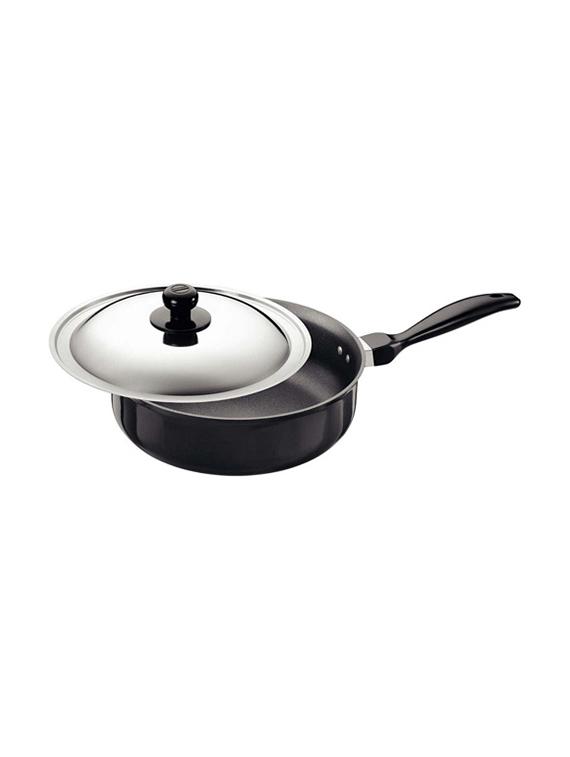 Futura Nonstick Curry Pan (Saut Pan) 3.25 L, 24 cm, 3.25 mm with SS Lid (Q91) - 15537049 - Zoom Image - 1