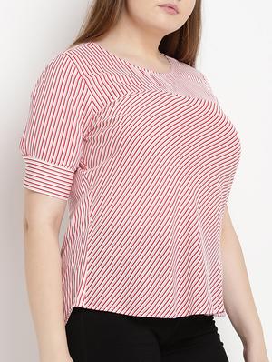 Striped plus top - 15538337 - Standard Image - 1
