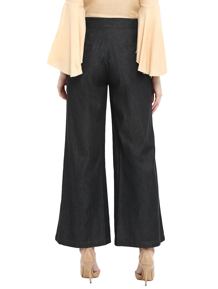 front slit wide leg trousers - 15539453 - Zoom Image - 3