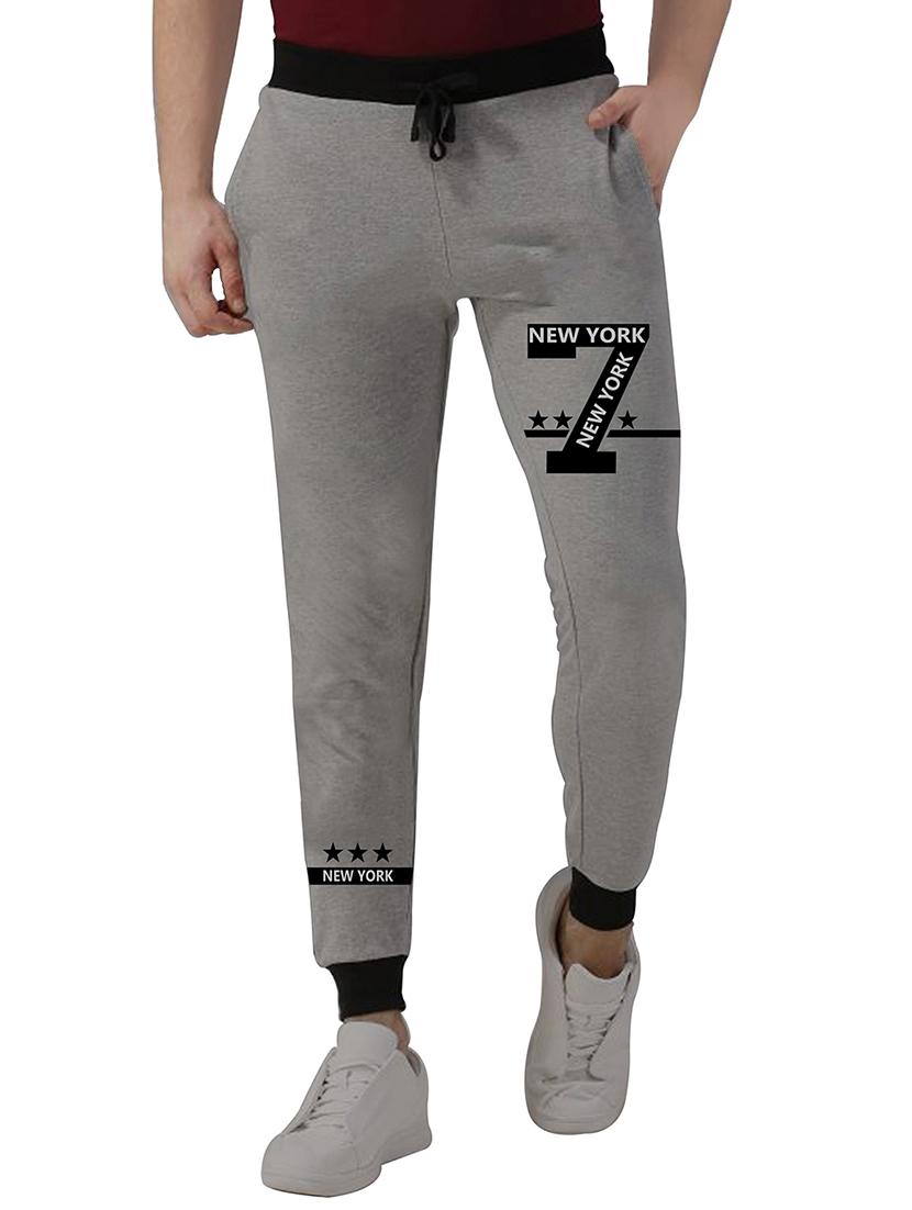 grey cotton blend jogger - 15540387 - Zoom Image - 1
